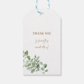 Elegant Wedding Bedankt Cadeaulabel (Achterkant)