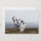 Elegant Wedding Bedankt Foto uitnodiging (Achterkant)