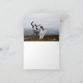 Elegant Wedding Bedankt Foto uitnodiging (Binnen)