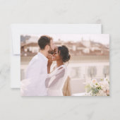 Elegant Wedding Bedankt Foto uitnodiging (Achterkant)