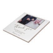 Elegant Wedding Bedankt voor het script Foto Tegeltje (Zijkant)