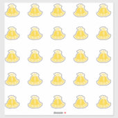 Elegant Wedding Bells Kiss-Cut Sticker (Vel)