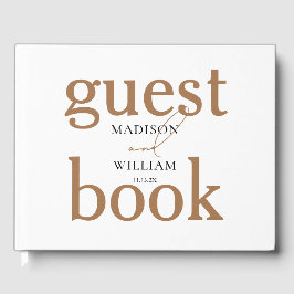 Elegant Wedding Black design met Glitter Modern Gastenboek