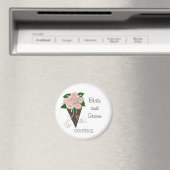 Elegant Wedding Bouquet Save the Date Magneet (Insitu (Vaatwasser))