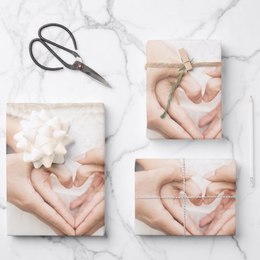 Elegant Wedding Bridal-pakbladen Inpakpapier Vel (Voorkant)