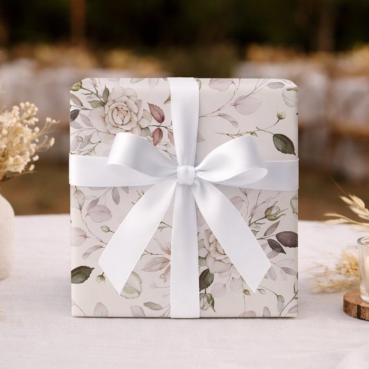 Elegant Wedding & Bridal Shower Wrapping Paper Cadeaupapier