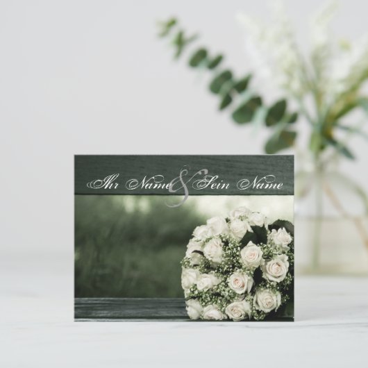 Elegant Wedding Briefkaart (Staand voorkant)