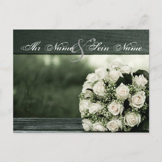 Elegant Wedding Briefkaart (Voorkant)