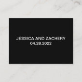 Elegant Wedding Bucket List Advice Kaarten (Achterkant)