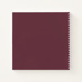 Elegant Wedding Burgundy Chic Budget Guest Book Notitieboek (Achterkant)