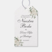 Elegant Wedding Cadeaulabel (Voorkant)