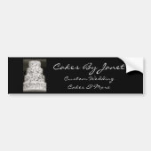 Elegant Wedding Cake Bumpersticker (Voorkant)