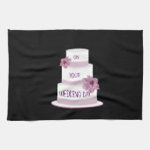 Elegant Wedding Cake Theedoek (Horizontaal)