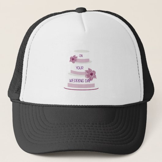 Elegant Wedding Cake Trucker Pet (Voorkant)