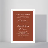 Elegant Wedding Calligraphy Burgundy Script  Kaart