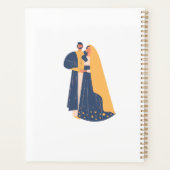 Elegant Wedding Card – Chic Black Heels with Pink Planner (Achterkant)