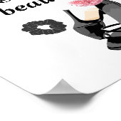 Elegant Wedding Card – Chic Black Heels with Pink Poster (Hoek)