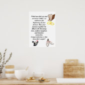 Elegant Wedding Card – Chic Black Heels with Pink Poster (Keuken)