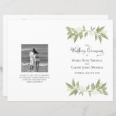 Elegant Wedding Ceremony Foliage Sage Greenery (Voorkant / Achterkant)