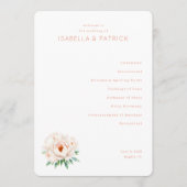 Elegant Wedding Ceremony Program Programmakaart (Voorkant)