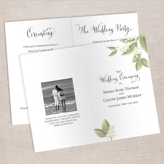 Elegant Wedding Ceremony Sage Greenery Foliage