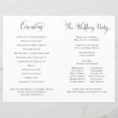 Elegant Wedding Ceremony Sage Greenery Foliage (Achterkant)