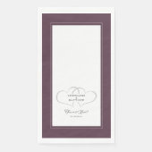 Elegant Wedding Chic Paars Hearts for ever Love Servet (Voorkant)