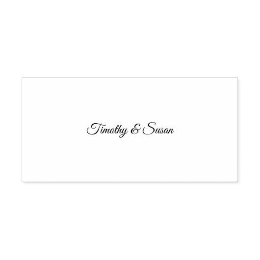 Elegant Wedding Couple Zelfinktende Stempel (Design)