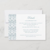 Elegant Wedding Crest w / Rozen Details Kaart (Voorkant)