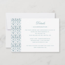 Elegant Wedding Crest w / Rozen Details Kaart