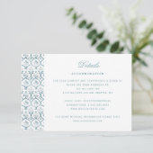 Elegant Wedding Crest w / Rozen Details Kaart (Staand voorkant)