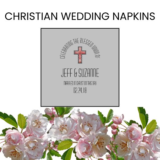 Elegant Wedding Cross Names Servet