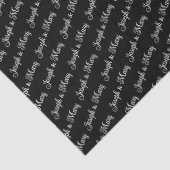 Elegant Wedding Customizable Couple's Names Gift  Tissuepapier (Detail)