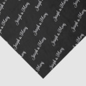 Elegant Wedding Customizable Couple's Names Gift  Tissuepapier (Detail)