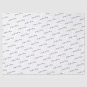 Elegant Wedding Customizable Couple's Names Gift  Tissuepapier (Voorkant)