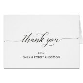 Elegant Wedding, Dank u Kaarten, Modern, Klassiek (Voorkant Horizontaal)