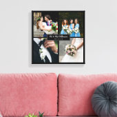 Elegant Wedding Day Foto Collage Canvas Afdruk (Insitu (Woonkamer))