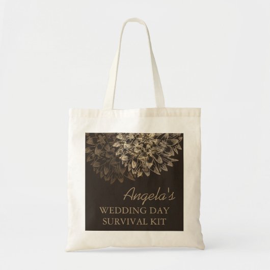 Elegant Wedding Day Survival Kit Bag Tote Bag (Voorkant)