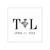 Elegant Wedding Design met wilde bloemen en Initia Rubberstempel (Afrduk)