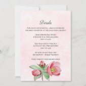 Elegant Wedding Details Kaart. Uitnodiging (Voorkant)