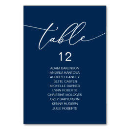 Elegant Wedding Dinner, Gastentabel Kaart