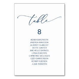 Elegant Wedding Dinner, Gastentabel Kaart