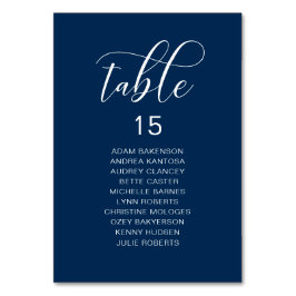 Elegant Wedding Dinner, gastzitje Kaart