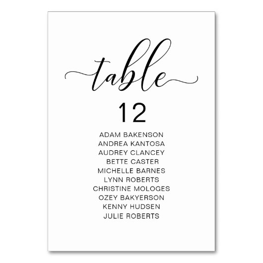 Elegant Wedding Dinner, gastzitje Kaart (Voorkant)