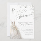 Elegant Wedding Dress Vrijgezellenfeest Kaart (Voorkant)