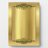 Elegant Wedding Easel, Gold Fotoplaat (voorkant)