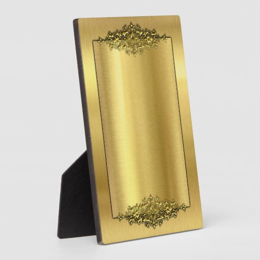 Elegant Wedding Easel, Gold Fotoplaat (Zijkant)