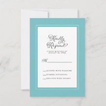 Elegant Wedding Enclosure Aqua en White