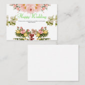 Elegant Wedding Enclosure Details Card Informatiekaartje (Voorkant / Achterkant)