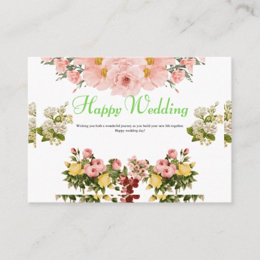 Elegant Wedding Enclosure Details Card Informatiekaartje (Voorkant)